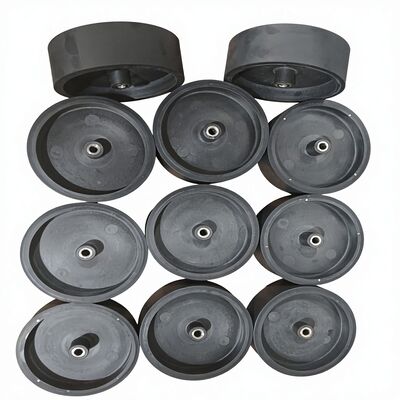 Thiết bị huấn luyện quần vợt bánh xe cuộn elastomeric có polyurethane cao su trọng lượng nhẹ lõi nhựa cho và bền