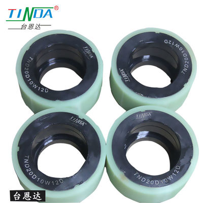 Di chuyển trơn tru bánh cao su PU cho Agv Không có Degumming Độ bền cao