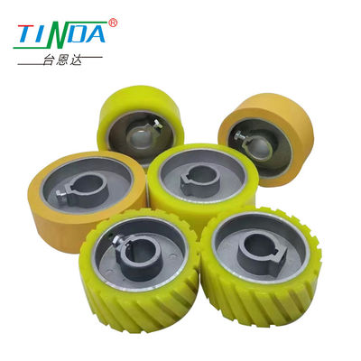 SGS sườn cao su cuộn bánh xe cho giấy PVC CPL veneer máy bọc tự động