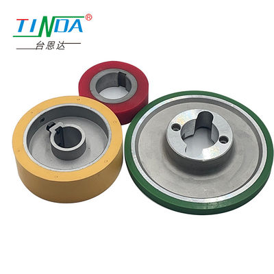 SGS sườn cao su cuộn bánh xe cho giấy PVC CPL veneer máy bọc tự động
