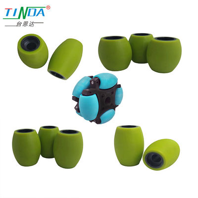 Long Life Wear kháng công nghiệp cao su bánh xe cuộn Động lực cao su bánh xe tiếng ồn thấp Grip mịn