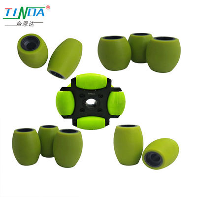 Long Life Wear kháng công nghiệp cao su bánh xe cuộn Động lực cao su bánh xe tiếng ồn thấp Grip mịn