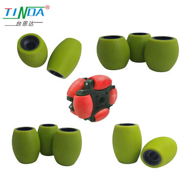 Công suất nặng, tiếng ồn thấp Mechanum Robot Wheel Nhựa polyurethane tùy chỉnh với lõi thép