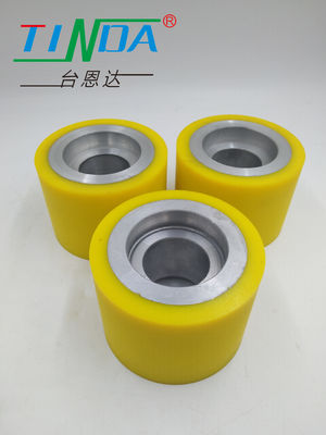 Màu sắc tùy chỉnh Mức độ tiếng ồn thấp cao su bánh xe cuộn chống mòn tuổi thọ dài Polyurethane