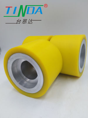 Màu sắc tùy chỉnh Mức độ tiếng ồn thấp cao su bánh xe cuộn chống mòn tuổi thọ dài Polyurethane