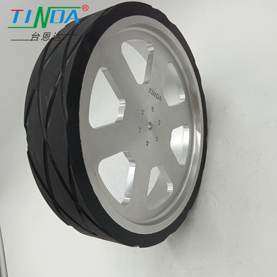 Load Omnidirectional Wheel Never Degumming Ball Bearing Đen bánh xe AGV