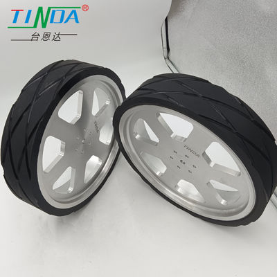 Load Omnidirectional Wheel Never Degumming Ball Bearing Đen bánh xe AGV