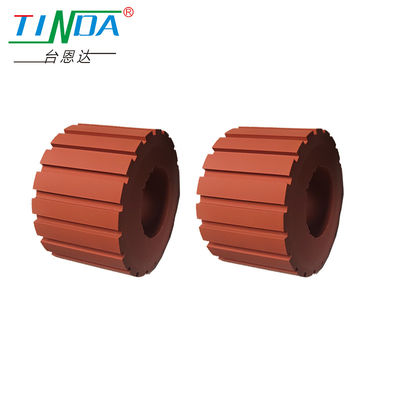 Tùy chỉnh mặc và chống trượt rãnh bánh xe silicone để sử dụng trong môi trường làm việc nhiệt độ cao