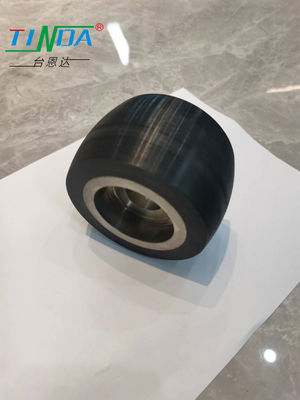 Động lực tải đen bánh xe AGV tải với vòng bi quả